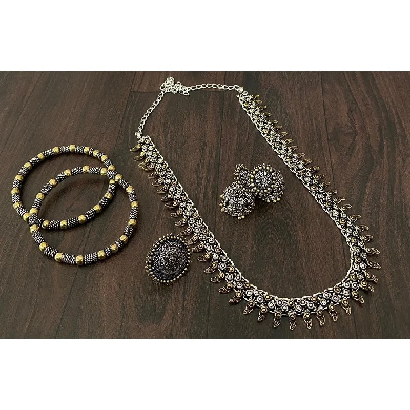 Sparkle More For Less – Jewelry Sale Happening Now Akruti Collection Oxidised Plated Jewellery Combo Set Sparkle More For Less – Jewelry Sale Happening Now Akruti Collection Oxidised Plated Jewellery Combo Set