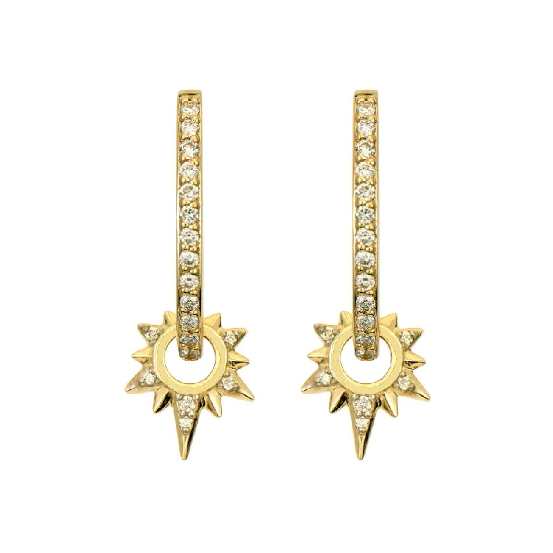 Get Ready To Sparkle – Special Jewelry Discounts Diamond Starburst 14K Gold Earring Charms Get Ready To Sparkle – Special Jewelry Discounts Diamond Starburst 14K Gold Earring Charms