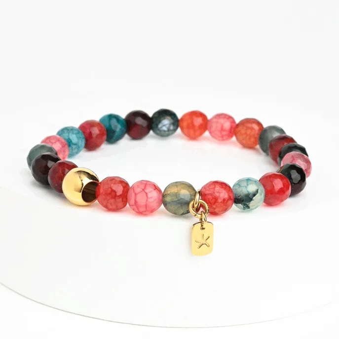 Premium Jewelry At Special Low Prices For A Limited Time Inner Peace Multicolor Agate Bracelet , China