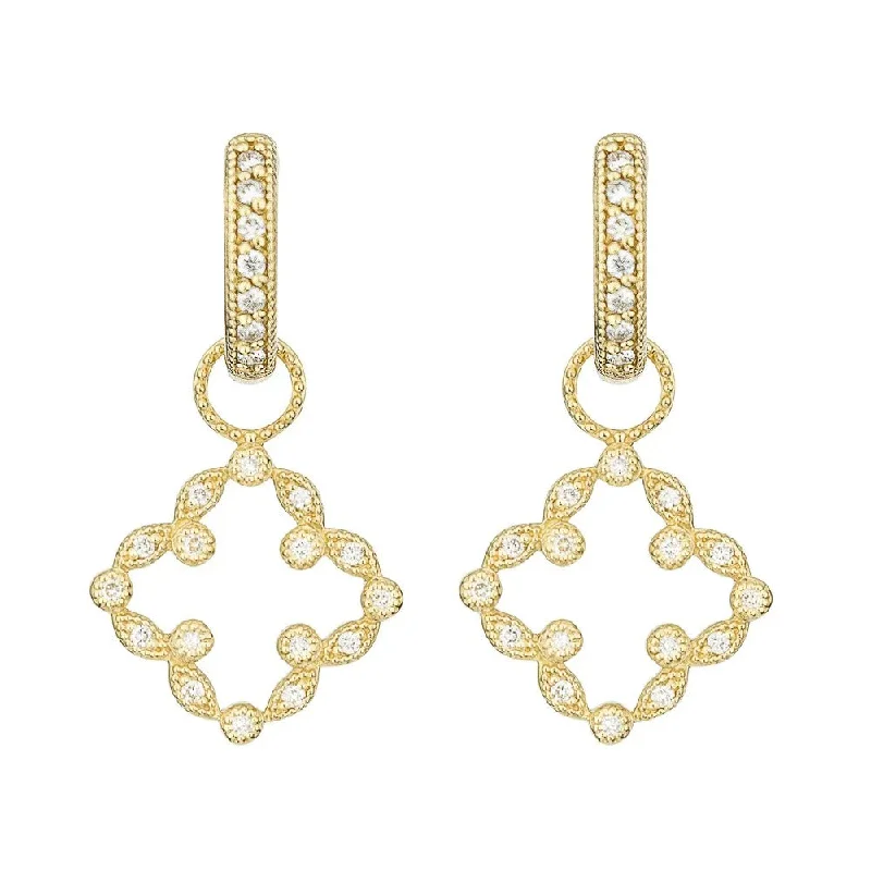 Waterproof Stainless Steel Jewelry For Lasting Beauty Jude Frances Pave Open Clover Marquis Earring Charms Waterproof Stainless Steel Jewelry For Lasting Beauty Jude Frances Pave Open Clover Marquis Earring Charms