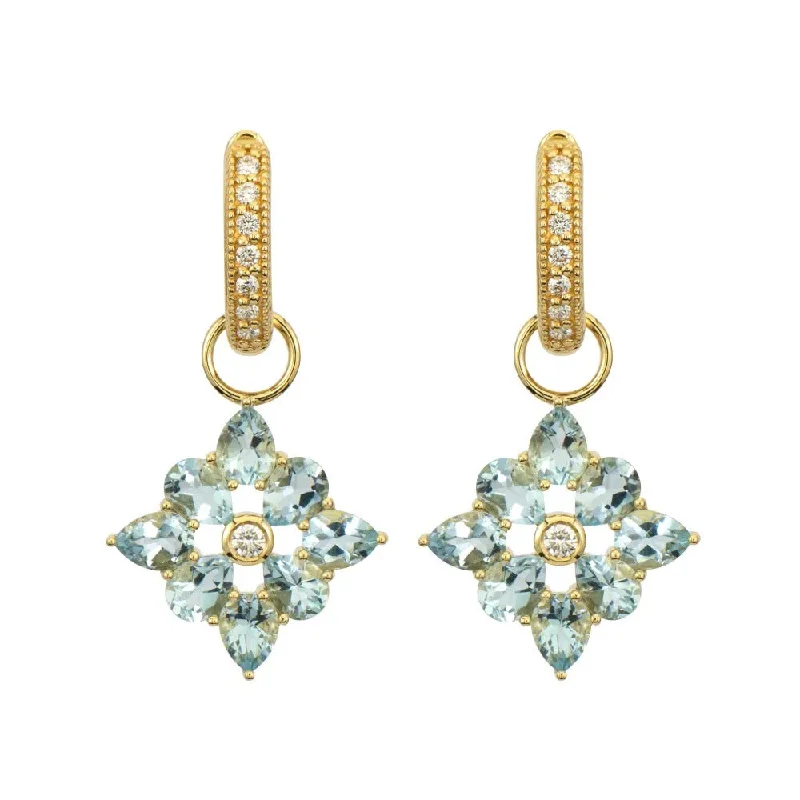 Unique Jewelry Designs Now At Discounted Rates Jude Frances Provence Four Petal Aquamarine Earring Charms Unique Jewelry Designs Now At Discounted Rates Jude Frances Provence Four Petal Aquamarine Earring Charms