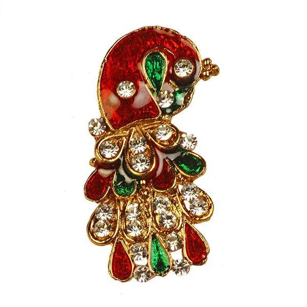 Chic, Trendy, And Affordable Jewelry Sale Kriaa Meenakari Austrian Stone Stone Maroon & Green Saree Pin Brooch - 1500204 Chic, Trendy, And Affordable Jewelry Sale Kriaa Meenakari Austrian Stone Stone Maroon & Green Saree Pin Brooch - 1500204