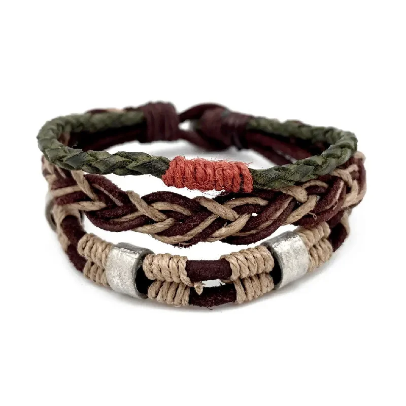 Affordable Luxury Jewelry – Style At A Great Price Multi-strand Leather Bracelet - Braid, India Affordable Luxury Jewelry – Style At A Great Price Multi-strand Leather Bracelet - Braid, India