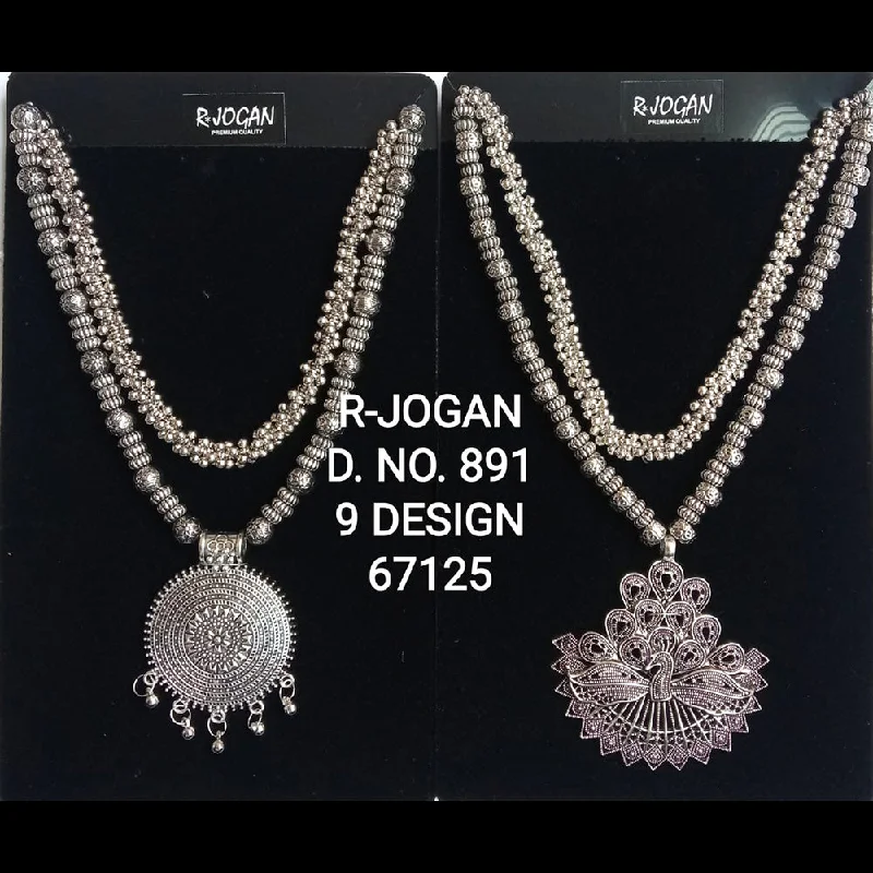 High-End Jewelry, Now More Affordable Than Ever R Jogan Oxidised Plated Assorted Design Long Necklace High-End Jewelry, Now More Affordable Than Ever R Jogan Oxidised Plated Assorted Design Long Necklace