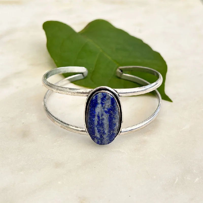 Special Offers On Handcrafted And Designer Jewelry Semi-Precious Stone Cuff - Lapis, India Special Offers On Handcrafted And Designer Jewelry Semi-Precious Stone Cuff - Lapis, India