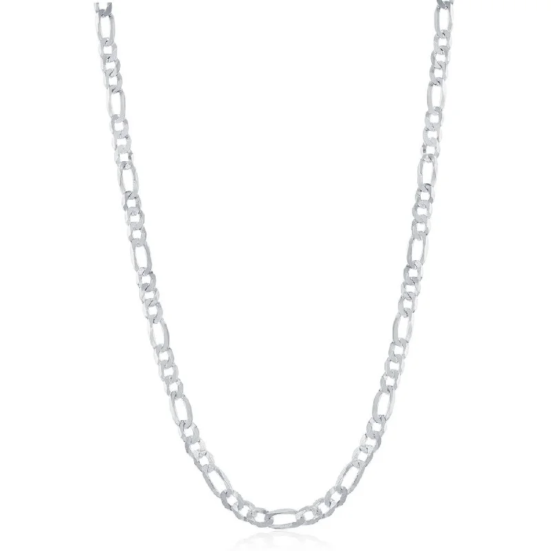 Don't Miss Out On Jaw-Dropping Jewelry Discounts Sterling Silver 3.3mm Figaro Chain - Rhodium Plated Don't Miss Out On Jaw-Dropping Jewelry Discounts Sterling Silver 3.3mm Figaro Chain - Rhodium Plated
