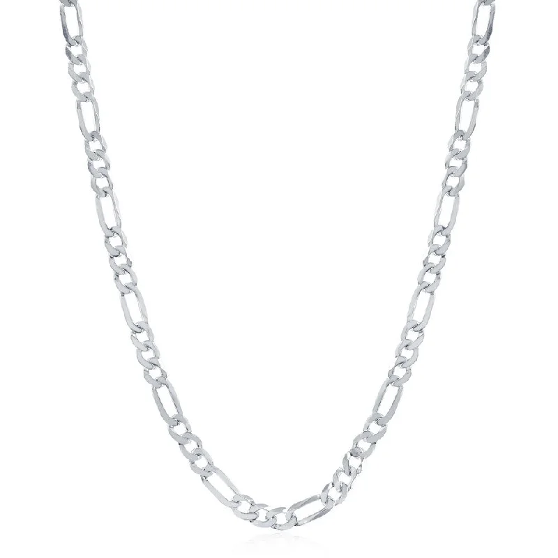 The Ultimate Jewelry Sale – Shop Premium Styles Sterling Silver 4.2mm Figaro Chain - Rhodium Plated The Ultimate Jewelry Sale – Shop Premium Styles Sterling Silver 4.2mm Figaro Chain - Rhodium Plated