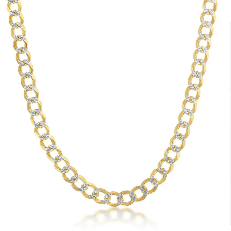 Jewelry Clearance Event – Stock Up Before It's Over Sterling Silver 5mm Pave Cuban Chain - Gold Plated Jewelry Clearance Event – Stock Up Before It's Over Sterling Silver 5mm Pave Cuban Chain - Gold Plated