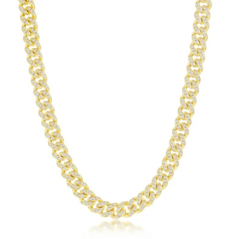 Personalized Jewelry Sale – Meaningful Gifts At Great Prices Sterling Silver Micro Pave CZ, 6.5mm Miami Cuban Chain - Gold Plated 16" Personalized Jewelry Sale – Meaningful Gifts At Great Prices Sterling Silver Micro Pave CZ, 6.5mm Miami Cuban Chain - Gold Plated 16"