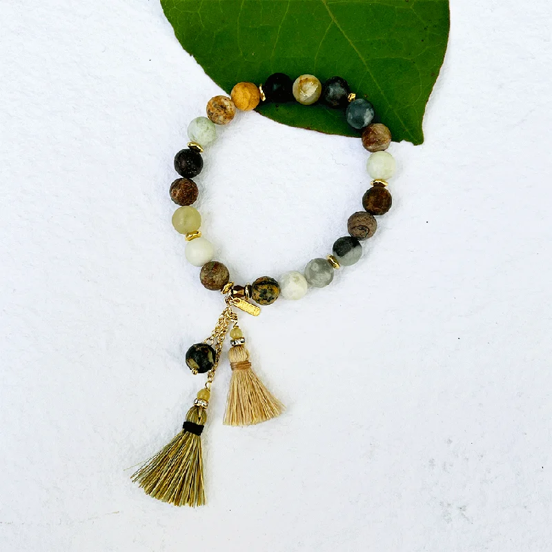 Shop Dazzling Jewelry At The Best Prices Tassel Lover's Bracelet - Amazonite, Thailand Shop Dazzling Jewelry At The Best Prices Tassel Lover's Bracelet - Amazonite, Thailand